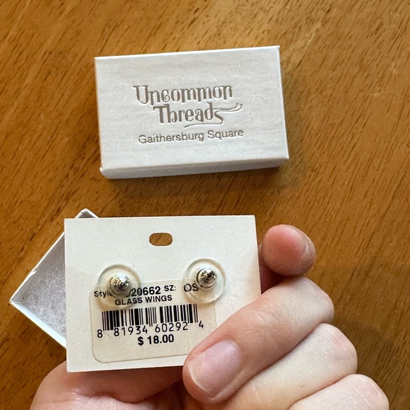 New Brighton Mini Post Stud Earrings Flower - Picture 3 of 3